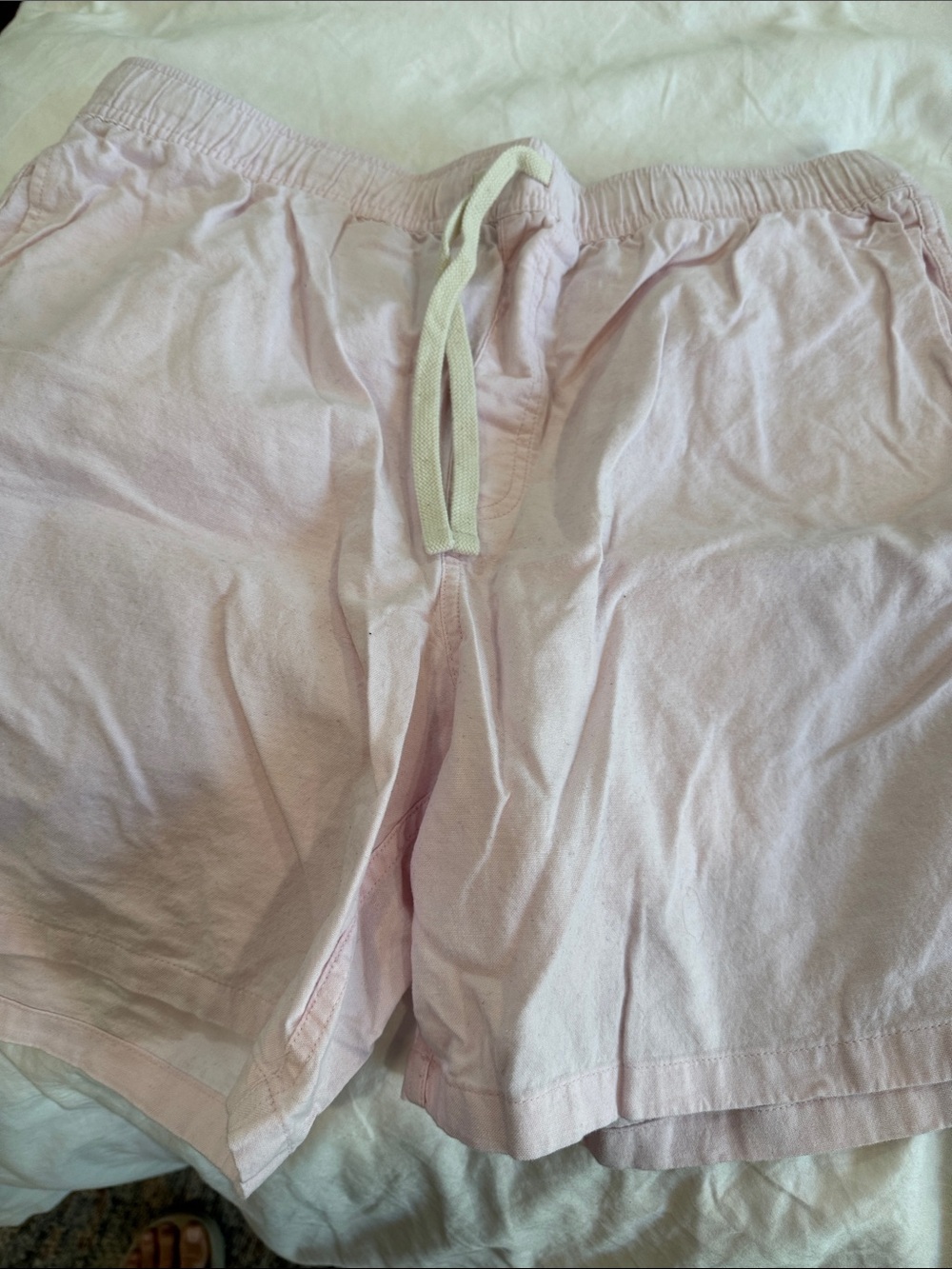 J. Crew Light Pink Cotton Drawstring Bermuda Shorts